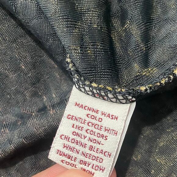 JM Collection Burnout Tunic Top Womens Plus 2X Floral Scoop Neck Stretch - Picture 8 of 10